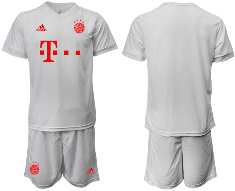 Men 2020-2021 club Bayern Munich away white goalkeeper Soccer Jerseys